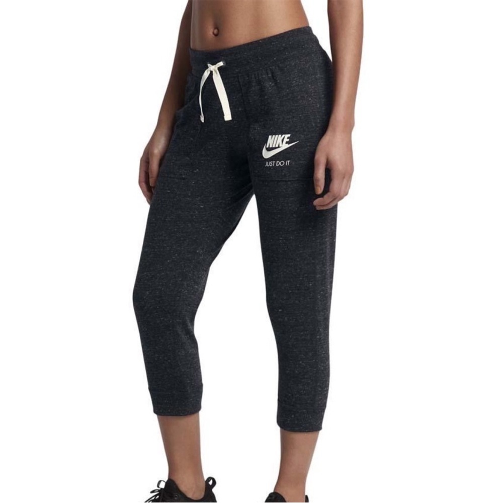 Nike Charcoal Cropped Joggers